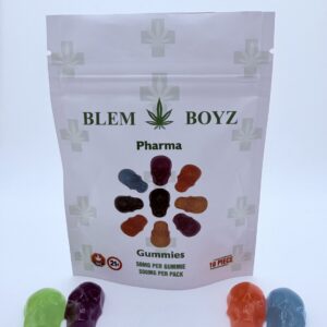 Blem Boyz Pharma THC Gummies – 50mg x 10